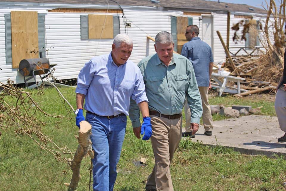 Franklin Graham and Vice President Mike Pence