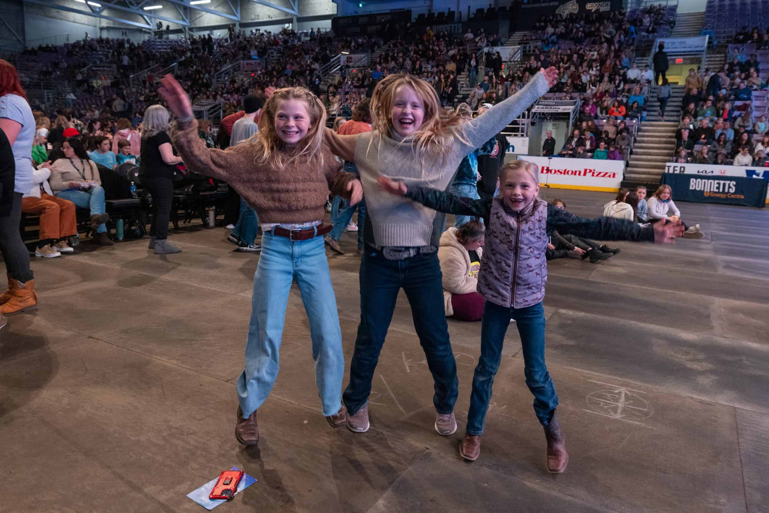 Hundreds of youths in one of Canada's youngest cities were first to their seats on Friday night.