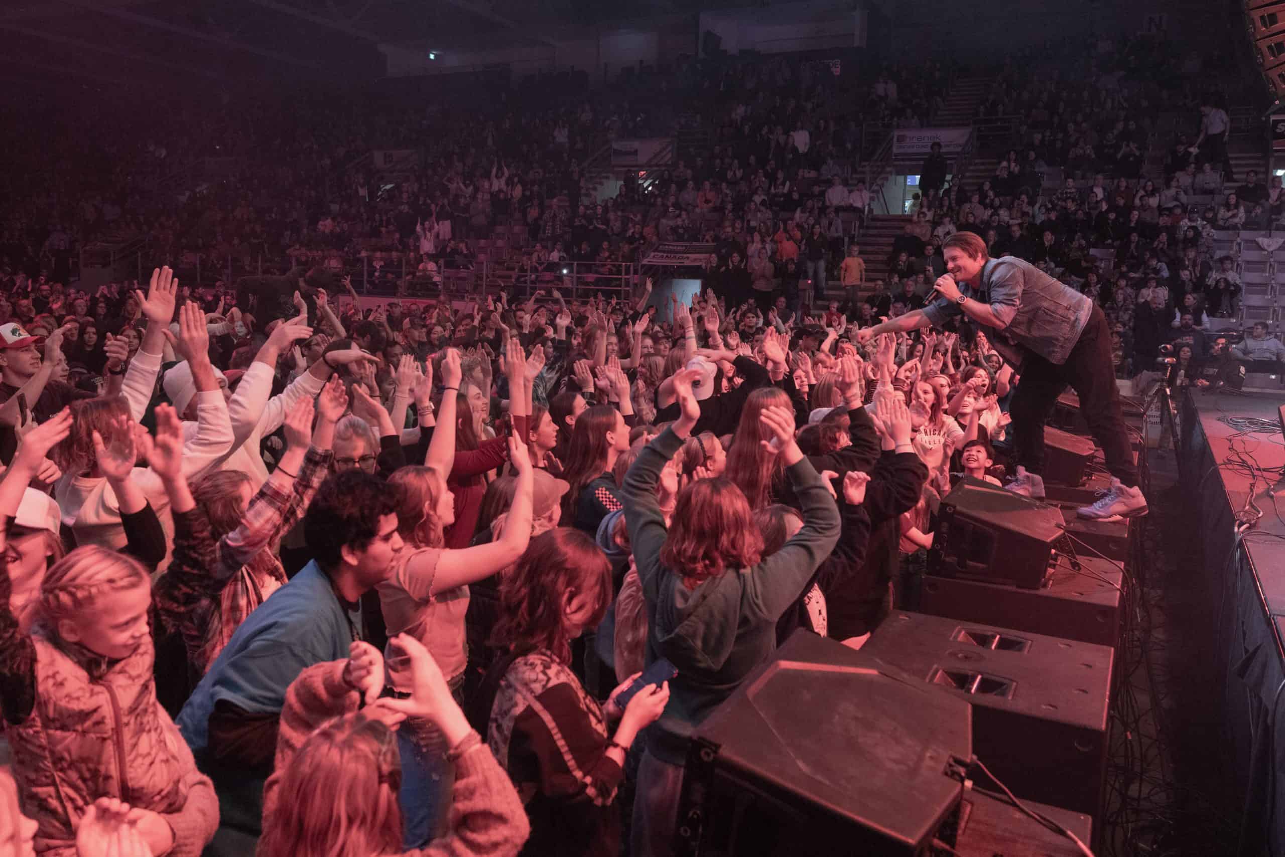 The Afters echoed hope-filled, energetic worship throughout the arena.